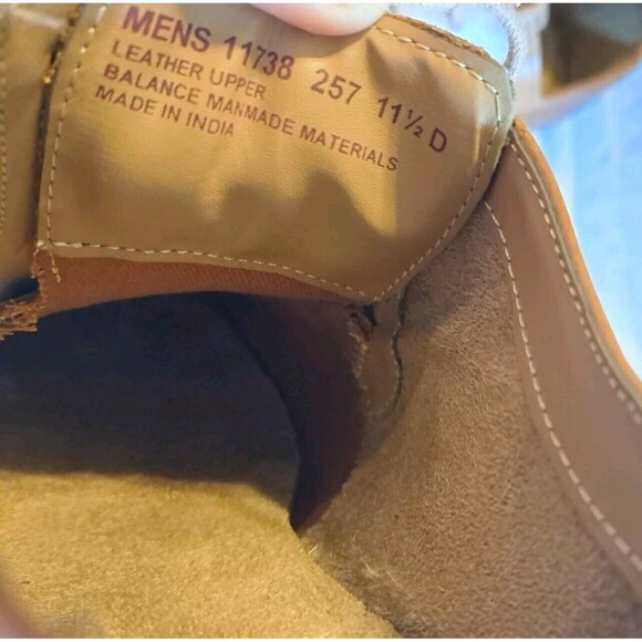 Florsheim Montinaro Leather Cap Toe Men\'s size 11.5D 11738 Tan Brown NEW scuffs main image 14